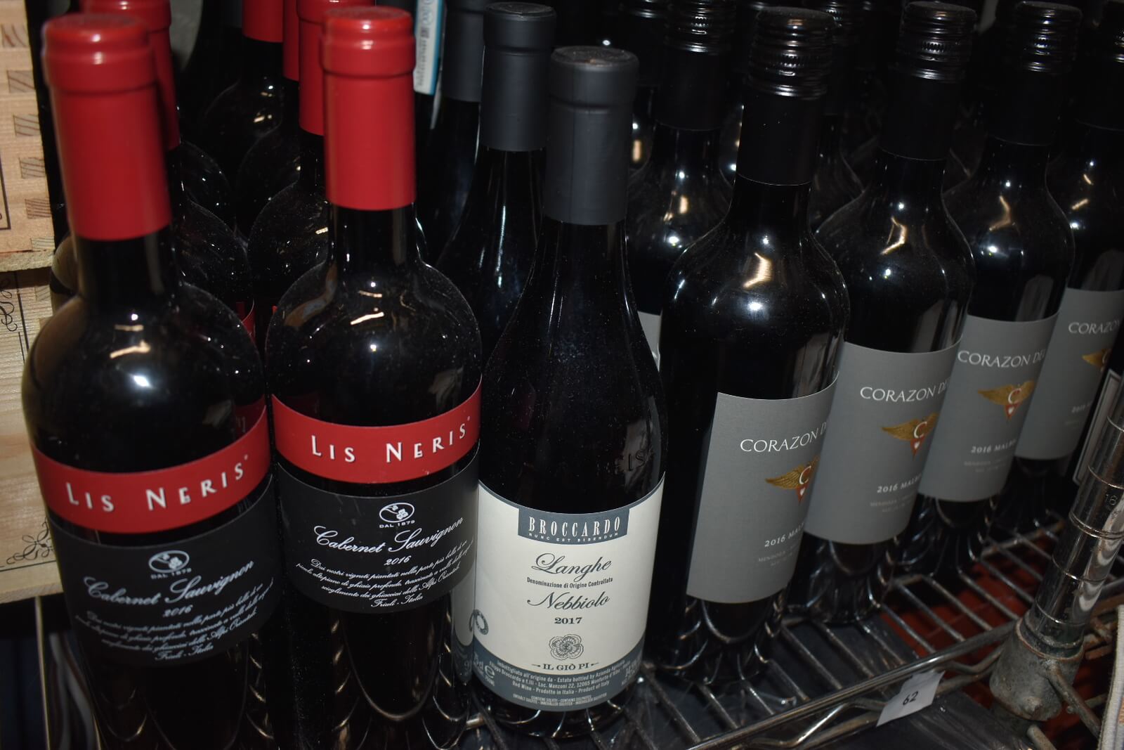 Bottles of wine available for purchase